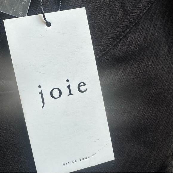 Joie Nadine Long Sleeve Top NWT Women’s size XS Cavier Black - Picture 8 of 9